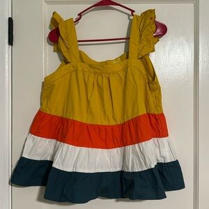 Coast Tank with Ruffle Sleeves